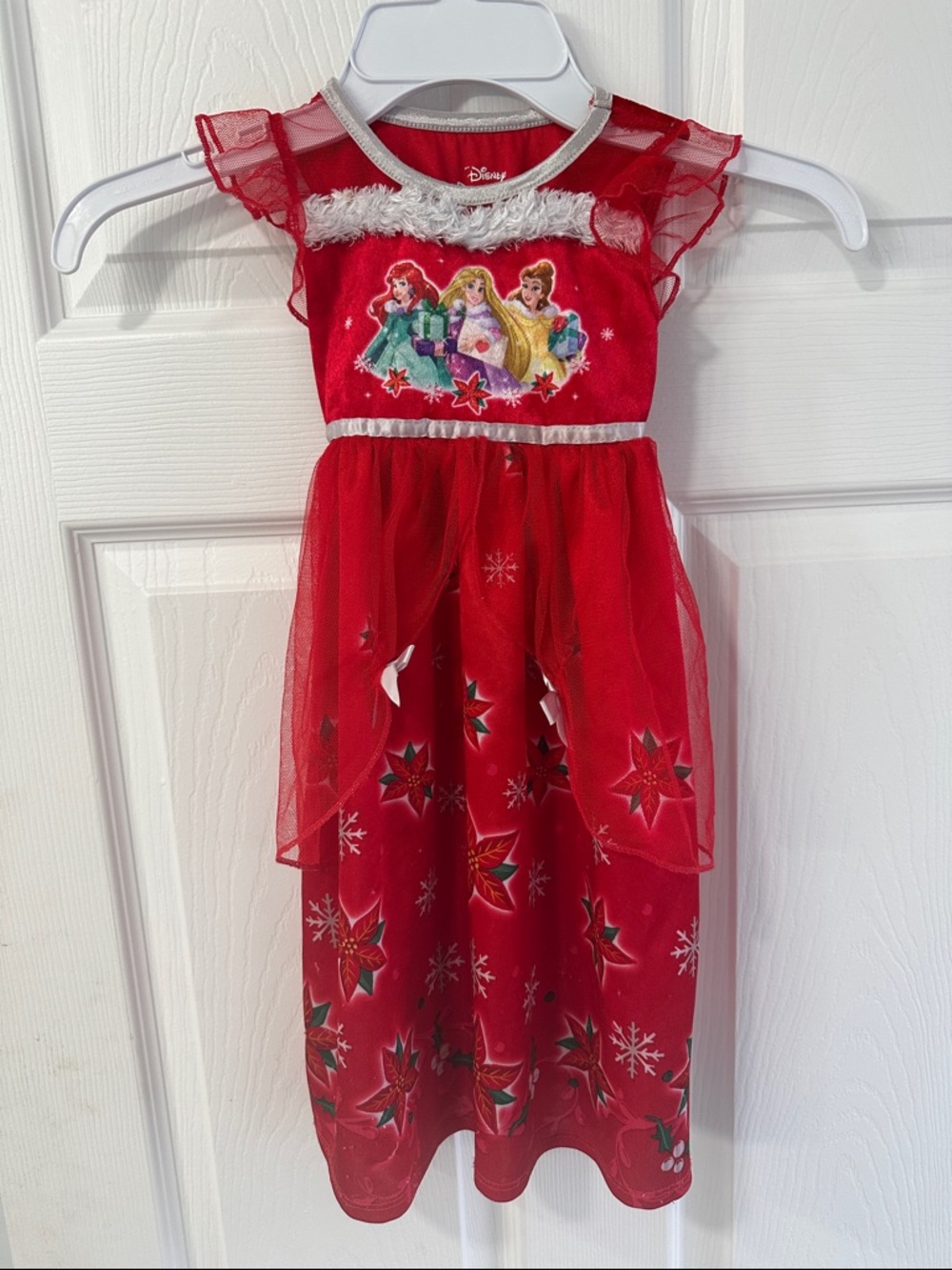Disney Red Princess Holiday Tulle Dress for Girls
